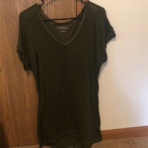 Sheer v neck
